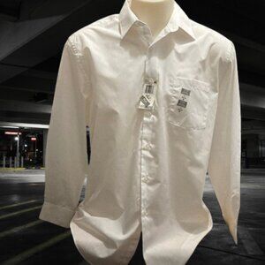 Van Heusen White Dress Shirt Fitted XL (17) (32/33) NWT